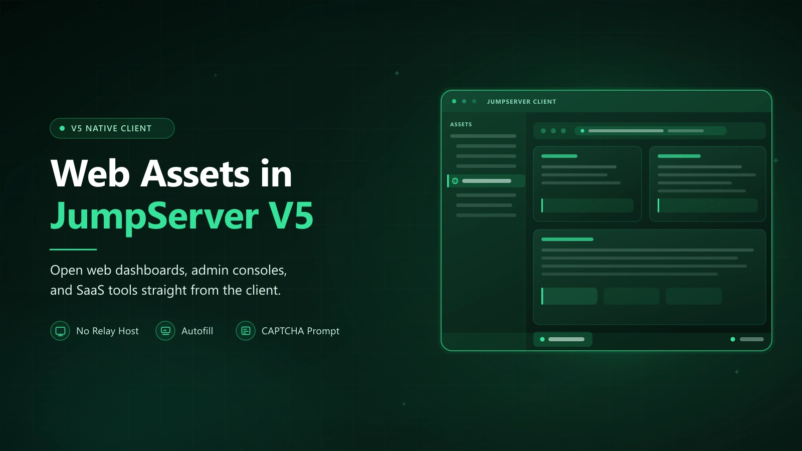 Connecting to Web Assets in JumpServer V5: Built-in Browser, No Windows Host Required