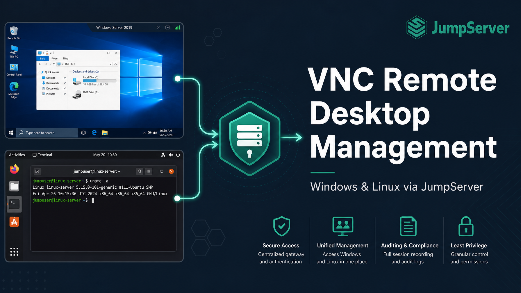 How to Manage VNC Remote Desktop Access for Windows and Linux with JumpServer